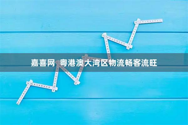 嘉喜网  粤港澳大湾区物流畅客流旺