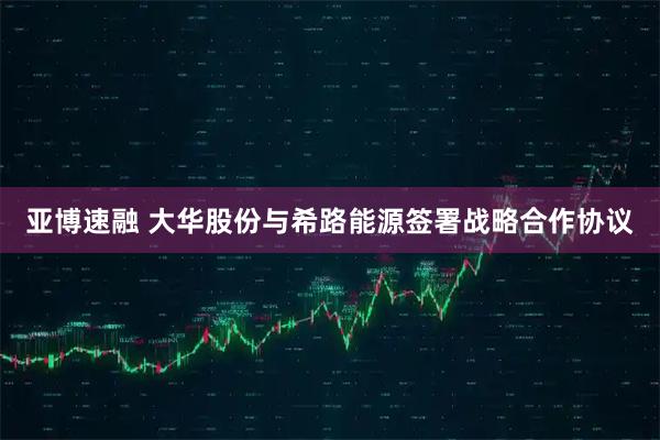 亚博速融 大华股份与希路能源签署战略合作协议