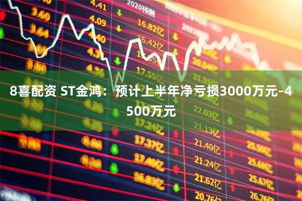 8喜配资 ST金鸿：预计上半年净亏损3000万元–4500万元